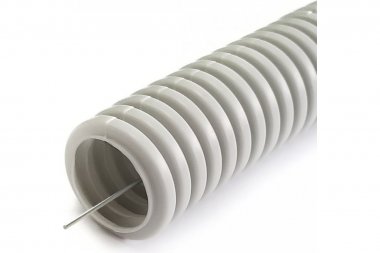 Фотография товара 'Промрукав PR02.0455 Труба гофрированная ПНД лёгкая 350 Н безгалогенная (HF)'