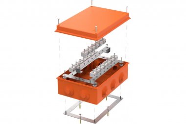 Фотография товара 'Промрукав 40-0320-FR6.0-40 Коробка огнестойкая для о/п Е15-Е120 RAL2004 200х150х75'