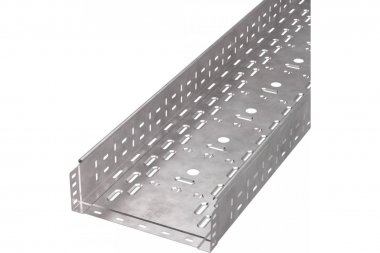 Фотография товара 'Промрукав PR16.1235 Лоток перфорированный Стандарт HDZ 300х100х3000 (0,8 мм) (6 м/уп)'