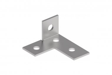 Фотография товара 'Промрукав PR08.8813 Пластина Т-образная 90° правая 4 отверстия HDZ'