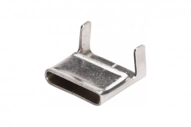 Фотография товара 'Промрукав PR08.12705 Скрепы бандажные из нержавеющей стали AISI 201 для монтажных лент 20 мм'