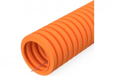 Фотография товара 'Промрукав PR01.0133 Труба гофрированная ПВХ легкая 350 Н с/з d32 мм'