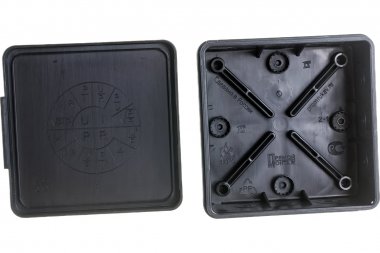 Фотография товара 'Промрукав 60-0303-9005 Коробка распределительная 100х100х40'