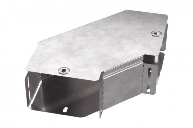 Фотография товара 'Промрукав PR16.0416 Угол горизонтальный 90 градусов с крышкой Стандарт 150х100'