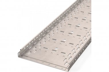 Фотография товара 'Промрукав PR16.2423 Лоток перфорированный Стандарт INOX (AISI 409) 400х50х3000 (1,0 мм)'