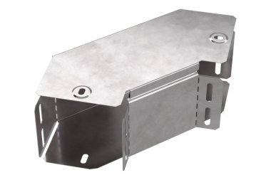 Фотография товара 'Промрукав PR16.0413 Угол горизонтальный 90 градусов с крышкой Стандарт 100х100'