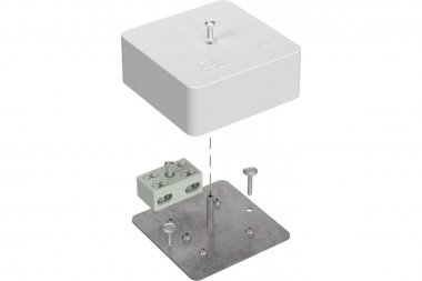 Фотография товара 'Промрукав 40-0450-FR6.0-4-2-Р Коробка огнестойкая разветвительная для кабель-канала E15-Е60 RAL9003 75х75х30'