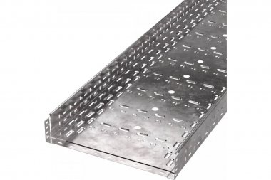 Фотография товара 'Промрукав PR16.0019 Лоток перфорированный Стандарт 500х100х3000 (1,0 мм)'