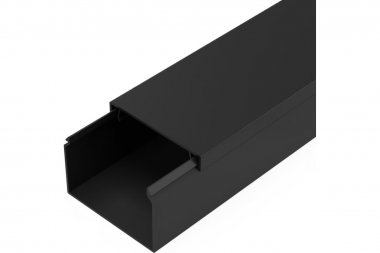 Фотография товара 'Промрукав PR03.0217 Кабель-канал черный 2-й замок в п/э 60х40 мм'