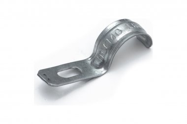 Фотография товара 'Промрукав PR13.02400 Скоба металлическая однолапковая усиленная противопожарная СМОУ d16-17 мм'