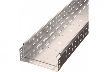 Фотография товара 'Промрукав PR16.2418 Лоток перфорированный Стандарт INOX (AISI 409) 200х80х3000 (0,8 мм)'