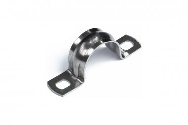 Фотография товара 'Промрукав PR08.20749 Скоба металлическая двухлапковая СМД(INOX) d25-26 мм'