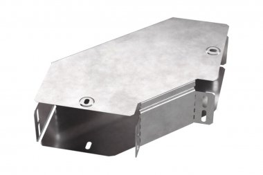 Фотография товара 'Промрукав PR16.0415 Угол горизонтальный 90 градусов с крышкой Стандарт 150х80'