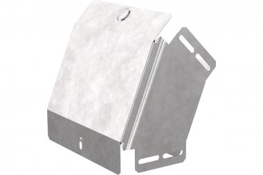 Фотография товара 'Промрукав PR16.0454 Угол вертикальный внешний 45 градусов с крышкой Стандарт 200х100'