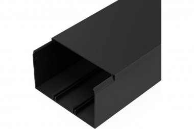 Фотография товара 'Промрукав PR03.0222 Кабель-канал черный 2-й замок в п/э 100х60 мм'