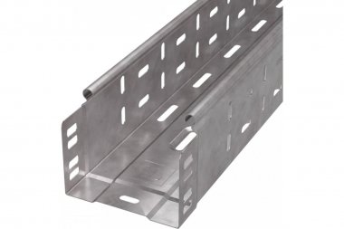 Фотография товара 'Промрукав PR16.1228 Лоток перфорированный Стандарт HDZ 100х80х3000 (0,7 мм) (6 м/уп)'