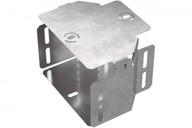 Фотография товара 'Промрукав PR16.0470 Переходник симметричный с крышкой Стандарт 150х100х100'