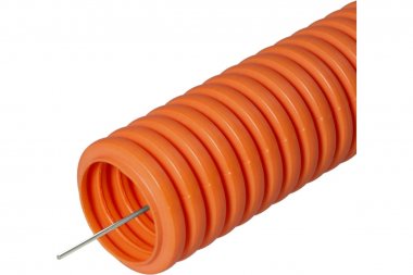 Фотография товара 'Промрукав PR01.0131 Труба гофрированная ПВХ легкая 350 Н с/з d20 мм'