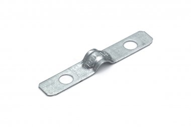 Фотография товара 'Промрукав PR13.02395 Скоба металлическая двухлапковая усиленная противопожарная СМДУ d6-7 мм отв. d 6,5 мм'