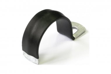 Фотография товара 'Промрукав PR08.6011 Скоба металлическая однолапковая с полимерным покрытием СМО-П d31-32 мм'