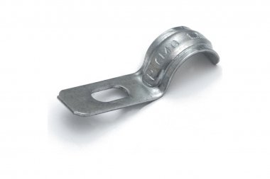 Фотография товара 'Промрукав PR13.02398 Скоба металлическая однолапковая усиленная противопожарная СМОУ d12-13 мм'