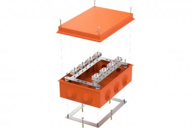 Фотография товара 'Промрукав 40-0330-FR6.0-4-16-Р Коробка огнестойкая RAL2004 260х175х90'