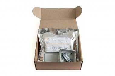 Фотография товара 'Промрукав PR80.0174 Коробка распределительная двухкомпонентная (HF) сечение до 1,5 мм?, 80х80х40'