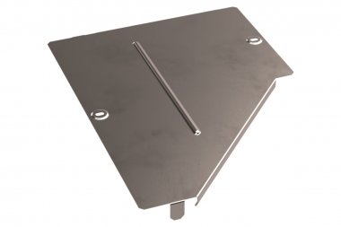 Фотография товара 'Промрукав PR16.5649 Крышка переходника левого Стандарт INOX (AISI 409) 400х200'