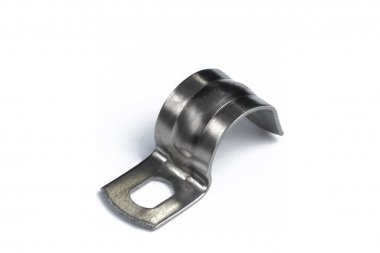 Фотография товара 'Промрукав PR08.20764 Скоба металлическая однолапковая СМО(INOX) d10-11 мм'