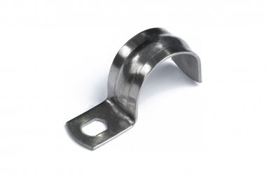 Фотография товара 'Промрукав PR08.20786 Скоба металлическая однолапковая СМО(INOX) d21-22 мм'