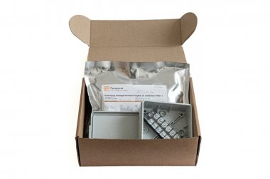 Фотография товара 'Промрукав PR80.0176 Коробка распределительная двухкомпонентная (HF) сечение до 2,5 мм?, 100х100х40'