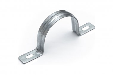 Фотография товара 'Промрукав PR13.02418 Скоба металлическая двухлапковая усиленная противопожарная СМДУ d48-50 мм'