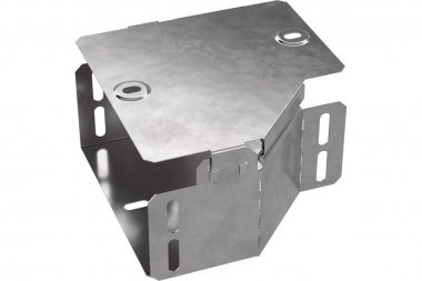 Фотография товара 'Промрукав PR16.0487 Переходник левый с крышкой Стандарт 150х100х80'