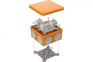 Фотография товара 'Промрукав 60-0300-FR10.0-6 Коробка огнестойкая для о/п двухкомпонентная 100х100х50'