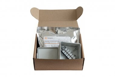 Фотография товара 'Промрукав PR80.0178 Коробка распределительная двухкомпонентная (HF) сечение до 2,5 мм?, 100х100х50'