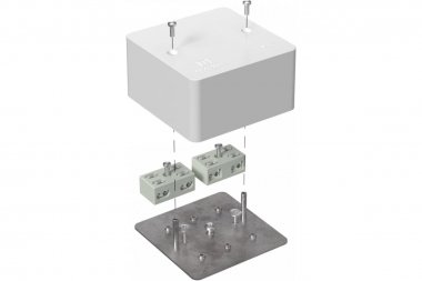 Фотография товара 'Промрукав 40-0460-FR6.0-4-4-Р Коробка огнестойкая разветвительная для кабель-канала 85х85х45'