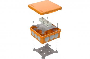 Фотография товара 'Промрукав 60-0303-FR6.0-4-4-Р Коробка огнестойкая разветвительная для о/п 100х100х40'