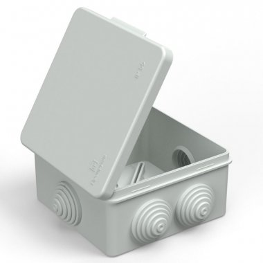 Фотография товара 'Промрукав Коробка распределительная безгалогенная (HF) атмосферостойкая 100х100х50, 40-03025'