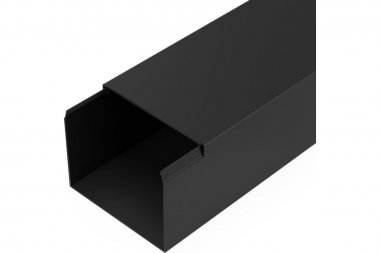 Фотография товара 'Промрукав PR03.0220 Кабель-канал черный 2-й замок в п/э 80х60 мм'