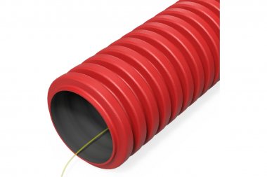 Фотография товара 'Промрукав PR15.0251 Труба гофрированная двустенная ПНД гибкая тип 450 (SN34)'