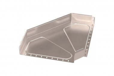 Фотография товара 'Промрукав PR16.3571 Угол горизонтальный 90 градусов Стандарт INOX (AISI 409) 500х100'