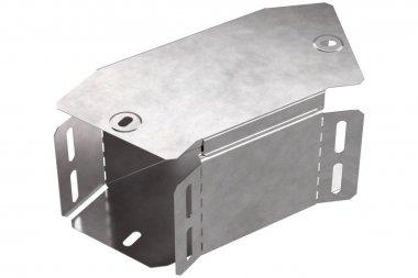 Фотография товара 'Промрукав PR16.0425 Угол горизонтальный 45 градусов с крышкой Стандарт 100х100'