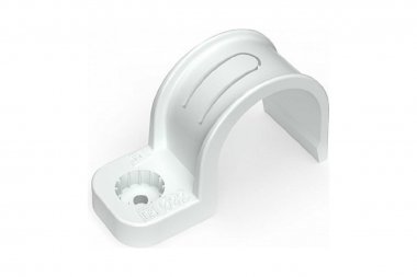 Фотография товара 'Промрукав PR13.0379 Крепеж-скоба пластиковая односторонняя в п/э d32 мм'