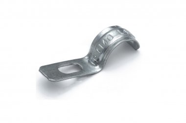 Фотография товара 'Промрукав PR13.02399 Скоба металлическая однолапковая усиленная противопожарная СМОУ d14-15 мм'