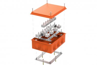 Фотография товара 'Промрукав 40-0330-FR10.0-28 Коробка огнестойкая для о/п Е15-Е120 RAL2004 260х175х90'