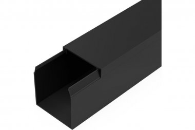 Фотография товара 'Промрукав PR03.0216 Кабель-канал черный 2-й замок в п/э 40х40 мм'