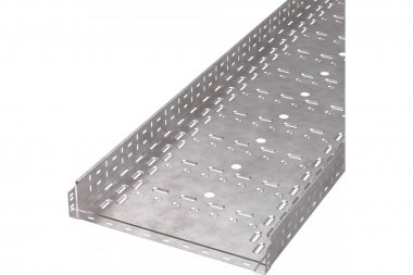Фотография товара 'Промрукав PR16.1243 Лоток перфорированный Стандарт HDZ 500х80х3000 (1,0 мм) (6 м/уп)'