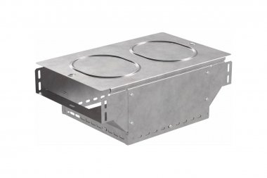 Фотография товара 'Промрукав PR16.0966 Ответвитель Т-образный вертикальный с крышкой Стандарт 300х80'