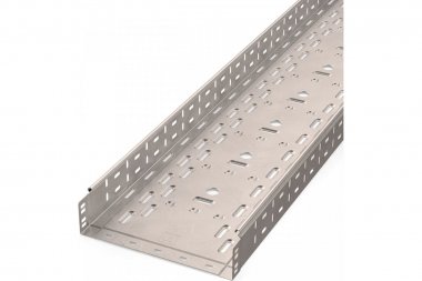 Фотография товара 'Промрукав PR16.2421 Лоток перфорированный Стандарт INOX (AISI 409) 300х80х3000 (0,8 мм)'
