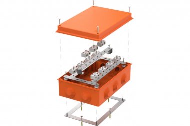 Фотография товара 'Промрукав 40-0330-FR6.0-4-22-Р Коробка огнестойкая RAL2004 260х175х90'